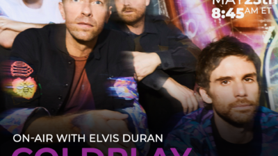 WATCH: Chris Martin of Coldplay joined the Elvis Duran Morning Show