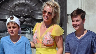 Britney Spears with Sons Jayden and Preston