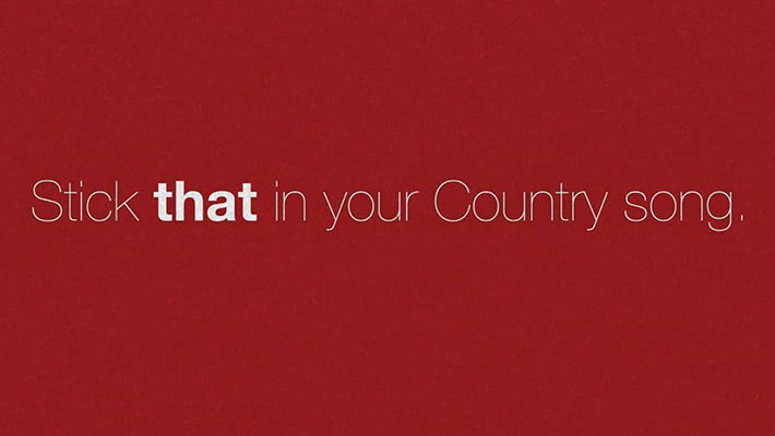 Cover art for Eric Church's "Stick That In Your Country Song"