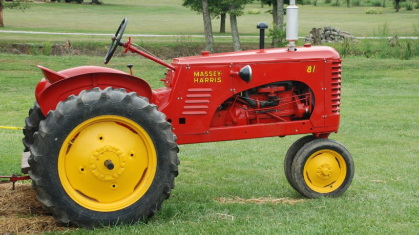 lawn mower in the country
