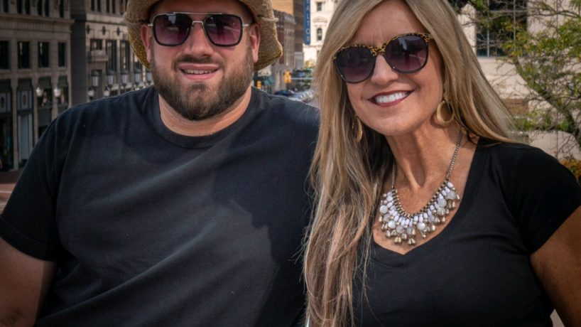 Caleb & Mindy in downtown Indianapolis