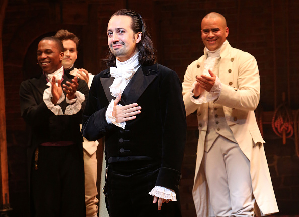 Lin-Manuel Miranda on stage in New York City.