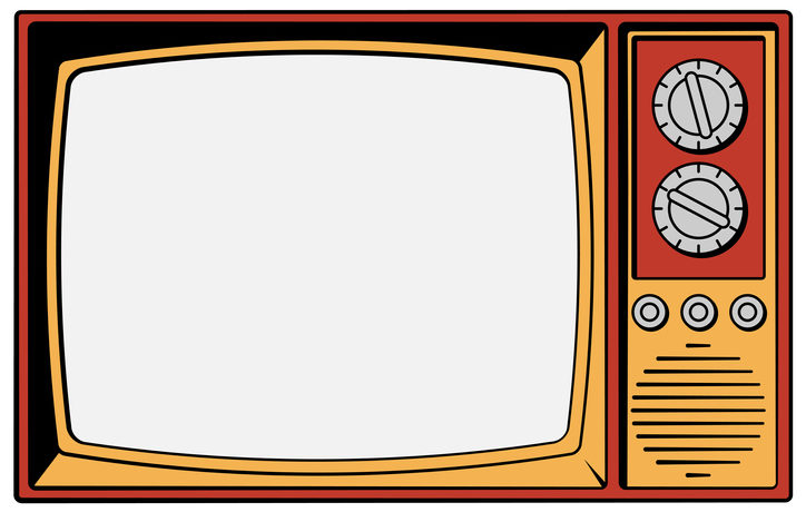 old television set