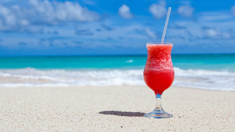 Margarita on a beach