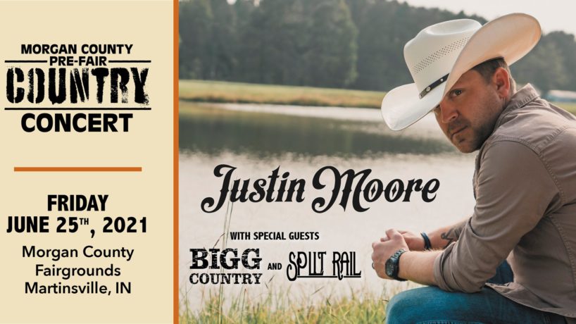 Justin Moore at the Morgan County Fair