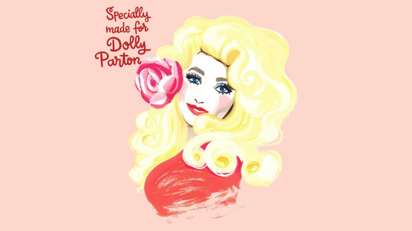 Dolly Parton cartoon for ice cream