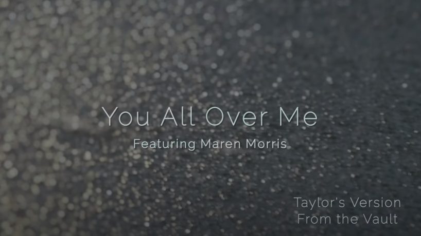 'You All Over Me' title on pavement