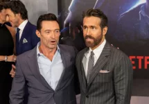 Hugh Jackman and Ryan Reynolds attend The Adam Project by Netflix premiere at Alice Tully Hall; New York^ NY - February 28^ 2022