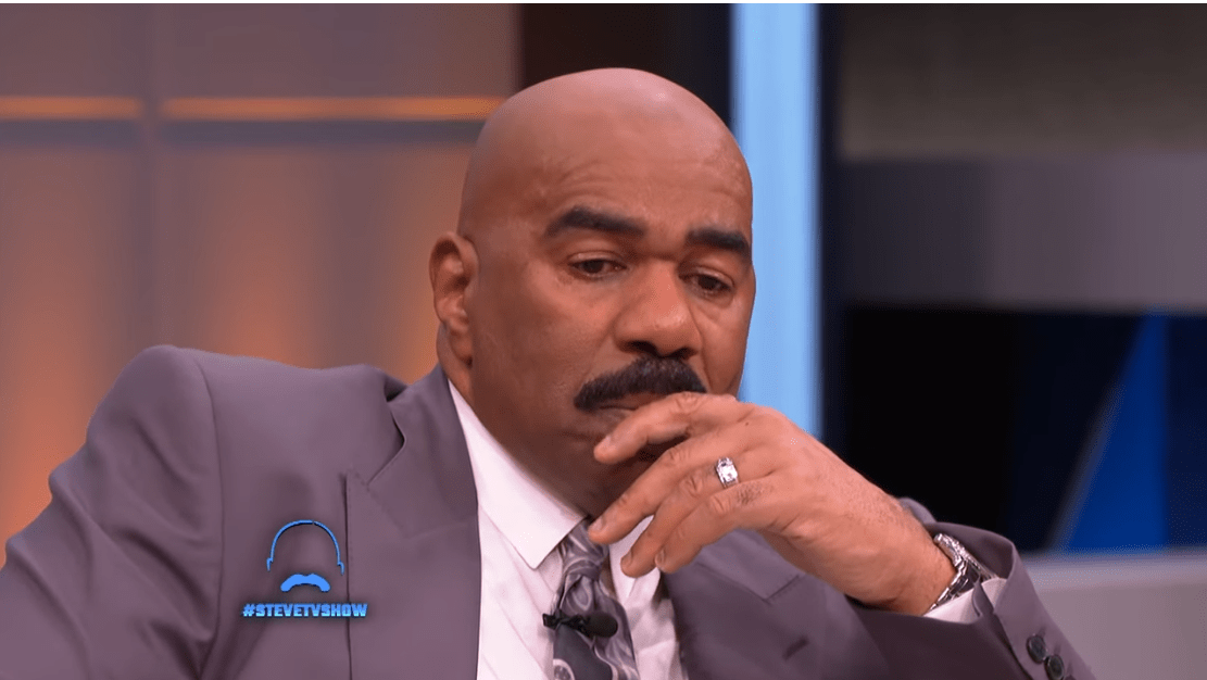 Steve Harvey Breaks Down After Pace Sisters' Duranice Pace Says 'You