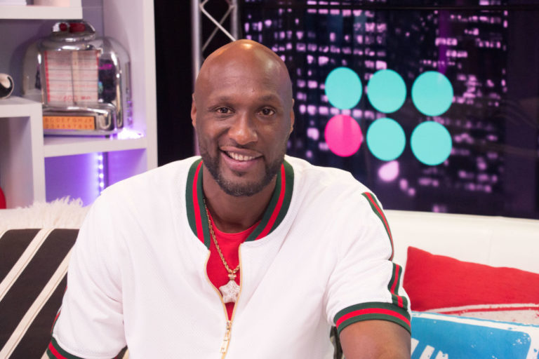 LOS ANGELES, CALIFORNIA - SEPTEMBER 11: (EXCLUSIVE COVERAGE) Lamar Odom visits the Young Hollywood Studio on September 11, 2019 in Los Angeles, California.