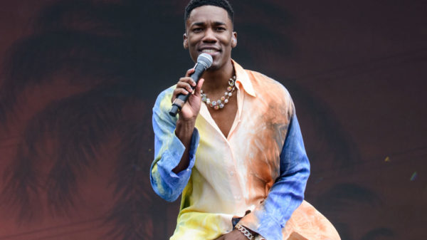 CHICAGO, ILLINOIS - JULY 30: Giveon performs on day 2 of Lollapalooza at Grant Park on July 30, 2021 in Chicago, Illinois.