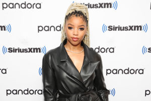 Chlöe visits the SiriusXM Studios on October 15, 2021 in New York City.
