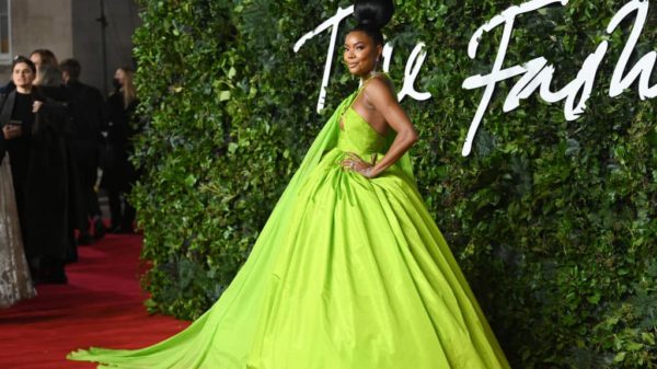 LONDON, ENGLAND - NOVEMBER 29: Gabrielle Union attends The Fashion Awards 2021 at the Royal Albert Hall on November 29, 2021 in London, England.