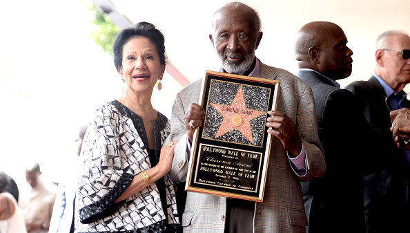 Music Executive Clarence Avant (R) and his wife Jacqueline Avant attend a ceremony honoring him with a star on the Hollywood Walk of Fame on October 7, 2016 in Hollywood, California.