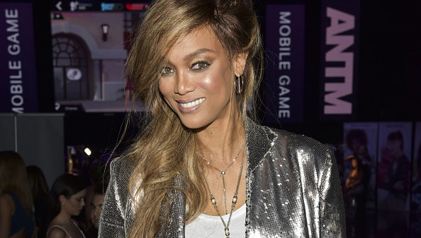 Tyra Banks poses for portrait at the "America's Next Top Model" mobile game release at Avalon on May 3, 2018 in Hollywood, California.