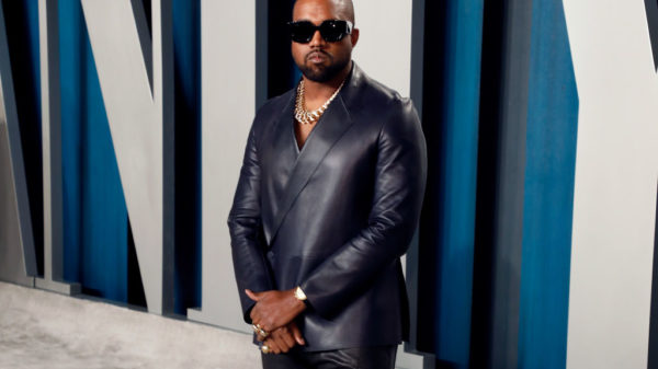 BEVERLY HILLS, CALIFORNIA - FEBRUARY 09: Kanye West attends the 2020 Vanity Fair Oscar Party at Wallis Annenberg Center for the Performing Arts on February 09, 2020 in Beverly Hills, California.