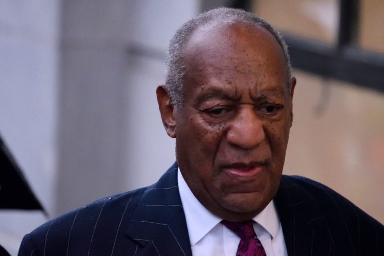 US Entertainer Bill Cosby arrives for a scenting hearing in Norristown, PA, on September 25, 2018. Cosby appears before Judge Steven O'Neil after a jury found the 81 year old entertainer guilty of three counts of aggravated indecent assault in a April 2018 retrial.