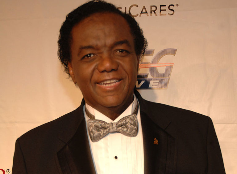 LOS ANGELES, CA - FEBRUARY 08: Songwriter Lamont Dozier arrives at the 2008 MusiCares Person of the Year Honors Aretha Franklin at the Los Angeles Convention Center on February 8, 2008.