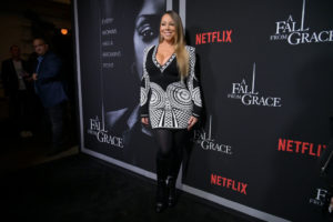 NEW YORK, NEW YORK - JANUARY 13: Mariah Carey attends Tyler Perry's "A Fall From Grace" New York premiere at Metrograph on January 13, 2020 in New York City.
