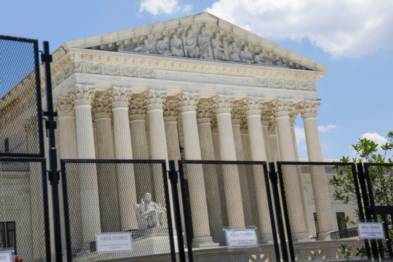 WASHINGTON, DC - JUNE 30: The U.S. Supreme Court is seen on the final day of its term on June 30, 2022 in Washington, DC. The Court issued its final opinions for the term, West Virginia v. EPA and Biden v. Texas.