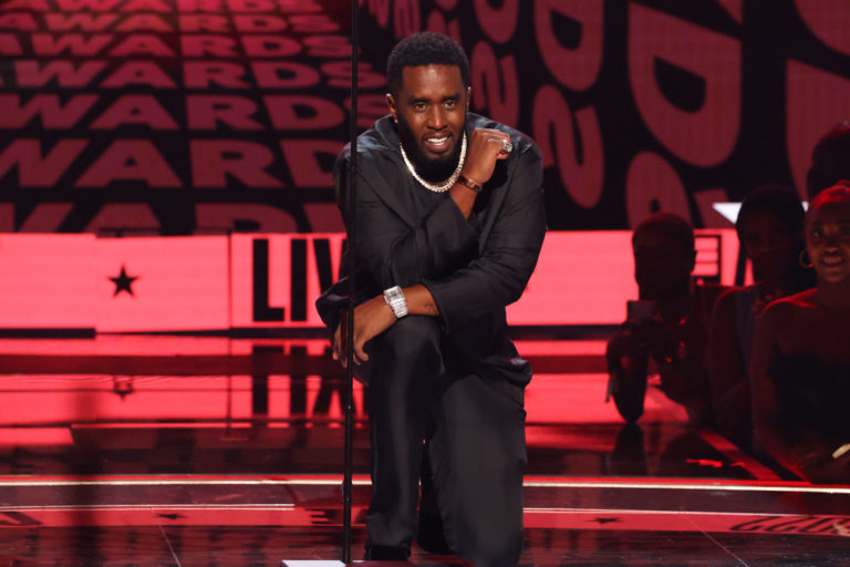 LOS ANGELES, CALIFORNIA - JUNE 26: Honoree Sean ‘Diddy’ Combs accepts the BET Lifetime Achievement Award onstage during the 2022 BET Awards at Microsoft Theater on June 26, 2022 in Los Angeles, California.