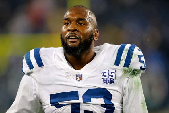 Indianapolis Colts Linebacker Darius Leonard (53) after the Indianapolis Colts defeated the Tennessee Titans during the NFL game