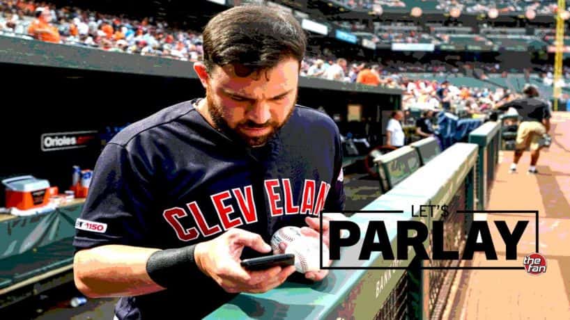 Let's Parlay, The Fan, Jason Kipnis looking at phone before a baseball game
