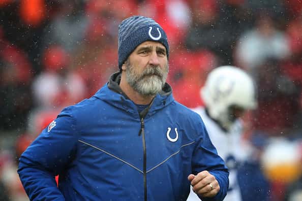 Indianapolis Colts head coach Frank Reich before an AFC Divisional Round playoff game game between the Indianapolis Colts
