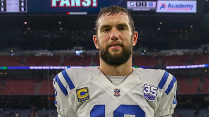Colts quarterback Andrew Luck after a game against the Houston Texans on December 9, 2018