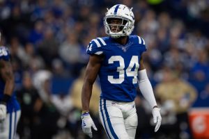 Colts cornerback Rock Ya-Sin lines up before a 2019 snap.