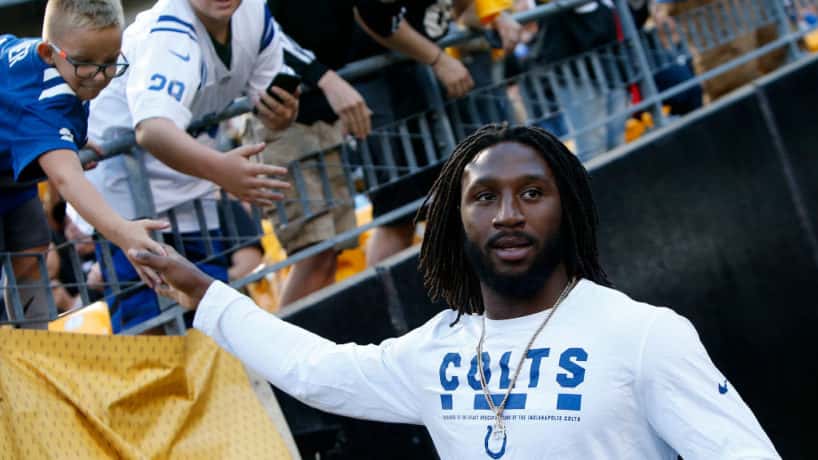 Malik Hooker gives young Colts fan a high five