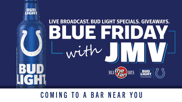 Bud Light Blue Friday Jmv Live Broadcasts 93 5 107 5 The Fan The bud light bottle speaker is created to look just like your glass beer. bud light blue friday jmv live