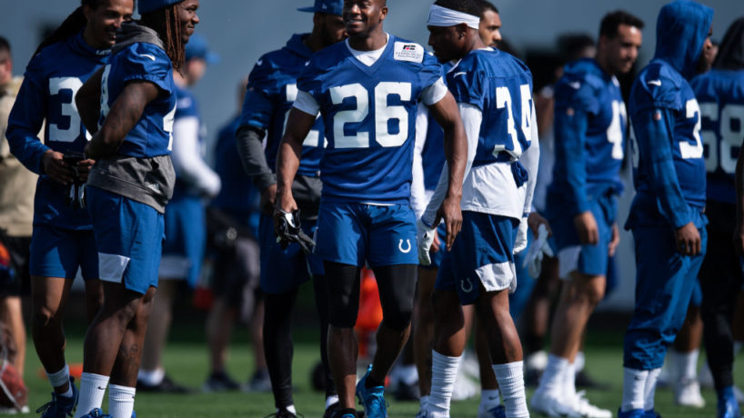 Colts CB-Rock Ya-Sin goes through warmups.