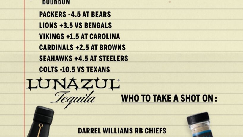 JMV picks for week 6 nfl