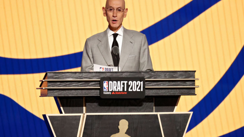 Adam Silver at NBA Draft podium