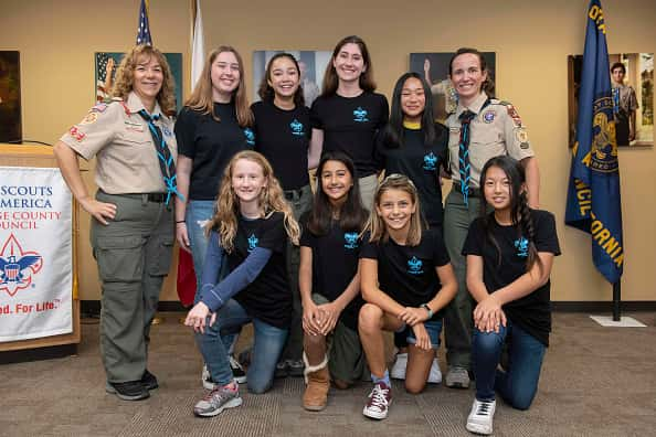 All Girl Boy Scout Troop