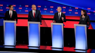 People: Joe Biden, Cory Booker, Kamala Harris, Julian Castro:Getty Images