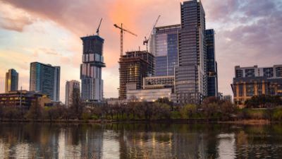construction of Austin skyline