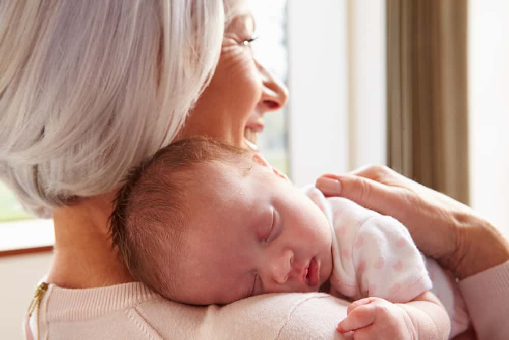 Grandmother Holding Baby