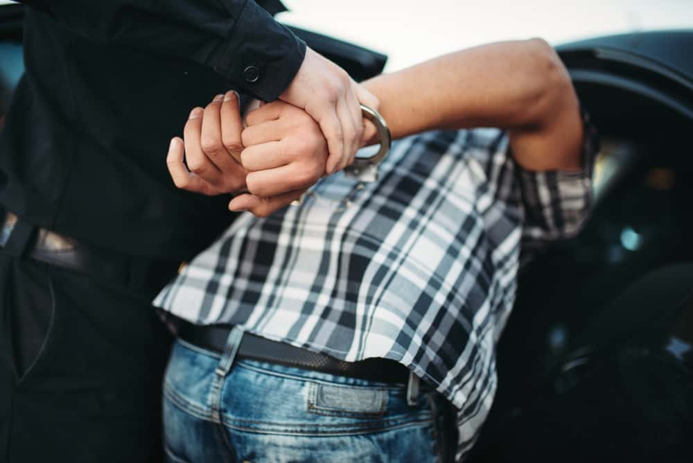 Man being arrested