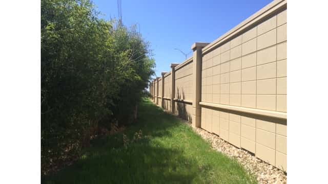 New sound wall to be constructed between Sam Bass Road and Royal Vista Blvd.