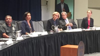 Austin City Councilmembers at homelessness townhall