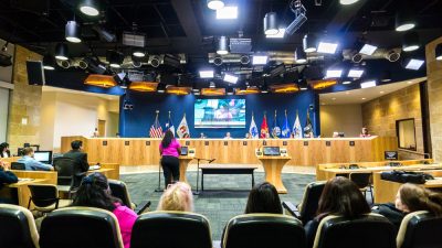 Austin city council chamber