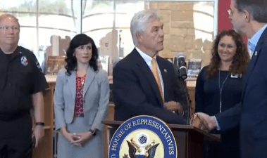 Congressman Roger Williams touts legislation at Bee Cave Middle School