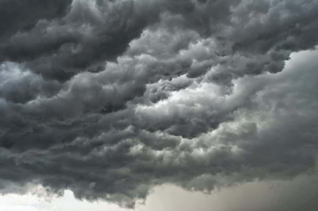 Severe storm clouds