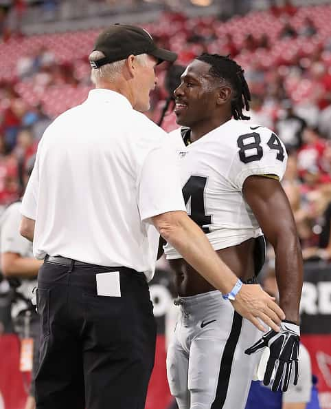 People: Mike Mayock, Antonio Brown:Getty Images