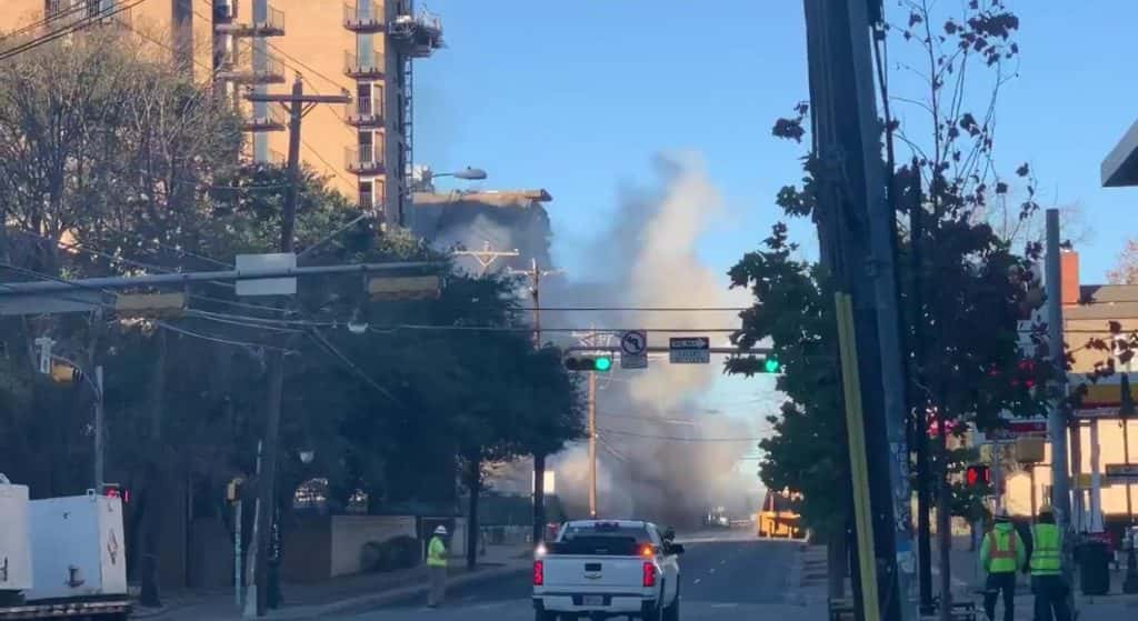 University Tower implosion