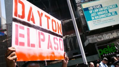 Rally For El Paso And Dayton Shootings NYC: Getty Images