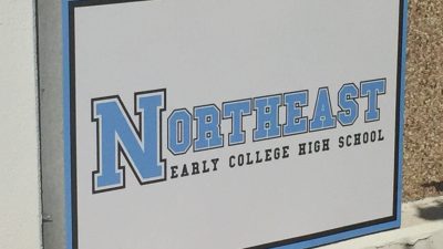 Northeast Early College High School signage