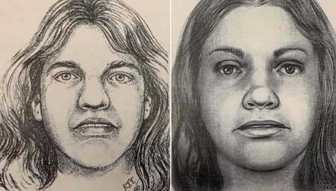 A sketch of a woman found slain in Georgetown in 1979